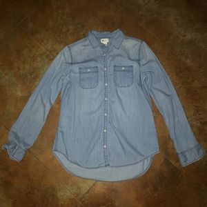 Denim Button Up Top